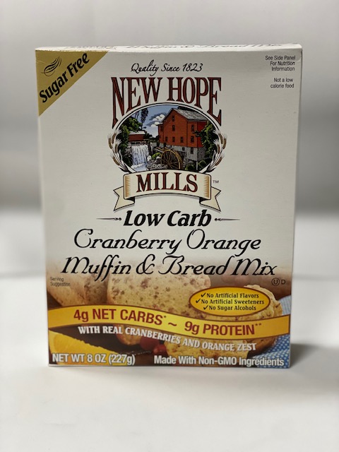 New Hope Mills Low Carb Orange Cranberry Muffin and Bread Mix Best by June 1