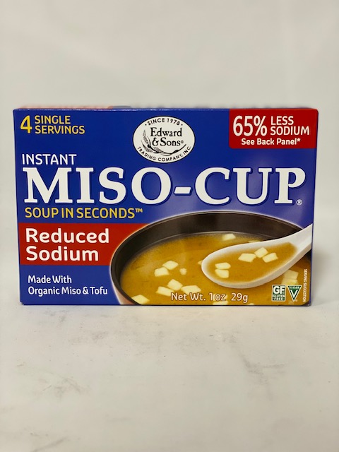 Edward & Sons Reduced Sodium Miso Cup Soup 4 pack