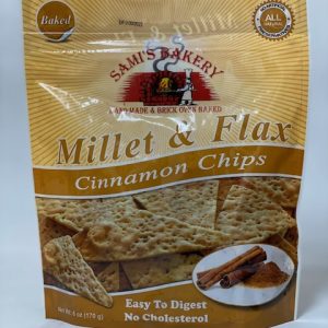 Sami's Bakery Low Carb Millet and Flax Cinnamon Pita chips