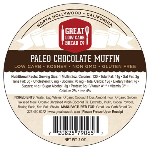 Paleo Chocolate Muffin 2oz