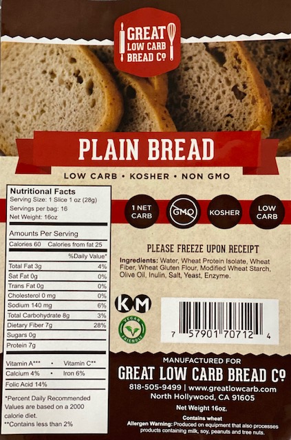 Great Low Carb Bread Company Pastas Sampler Packs