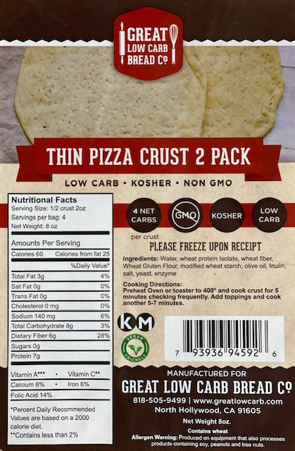Great Low Carb Thin Pizza Crust