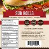 Great Low Carb Sub Rolls 2 foot long rolls/package