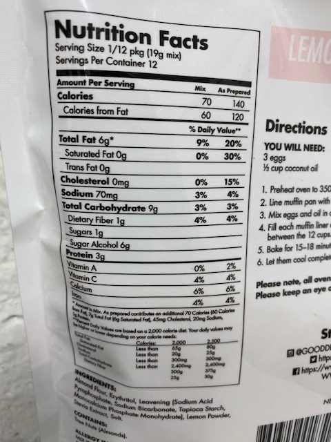 Good Dee's Low Carb Gluten Free Mix
