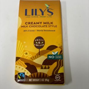 LILYS CREAMY MILK CHOCOLATE BAR 3 oz.