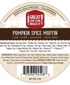 Great Low Carb Pumpkin Spice Muffin 2oz Pack of 12 fact