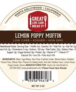 Great Low Carb Lemon Poppy Muffin 2oz Pack of 12 fact