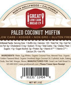 Great Low Carb Coconut Paleo Muffin 2oz Pack of 12 fact