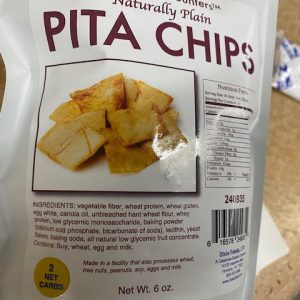 Dixie Diner Pita Chips Plain 6oz