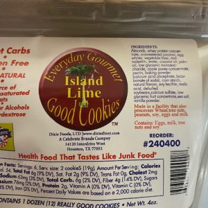 Dixie Diners Low Carb Island Lime Cookies 12 Pack