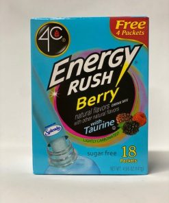 4C Energy Rush Berry Drink Mix 18 Packets