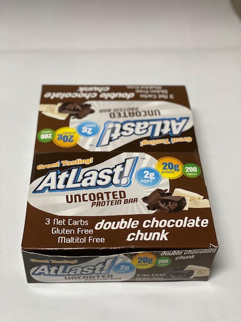 Atlast Double Chocolate Chunk Uncoated Protein Bar