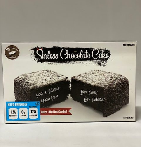 Keto Corner Bakery Sinless Chocolate Cake