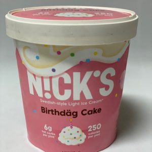 NICKS ICE CREAM BIRTHDAY CAKE PINT IN STORE ONLY NO DELIVERY