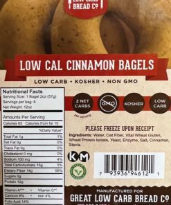 Great Low Carb 65 Calorie Cinnamon Bagels