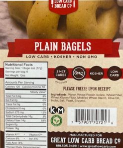 Great Low Carb Plain Bagels