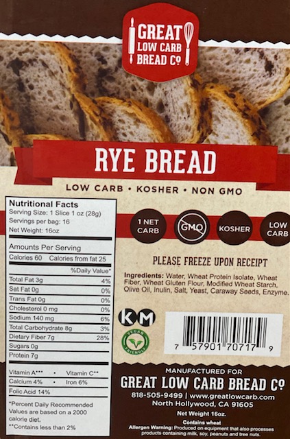 Great Low Carb Rye Bread