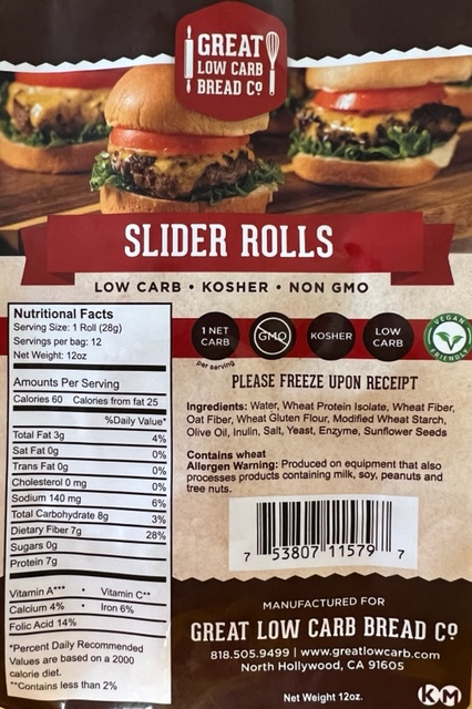 Great Low Carb Slider Rolls