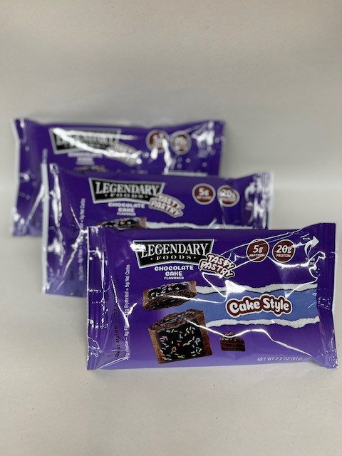 Legendary Foods Tasty Chocolate Cake Flavored 3 Pack