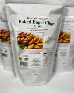 Dixie Diners Baked Bagel chips Plain 8oz (3pack)