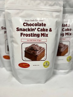 Dixie Diners Low carb Snackin Cake Mix & Frosting Mix