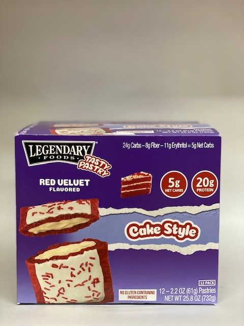 Legendary Foods Tasty Pastry Red Velvet 3 Pack