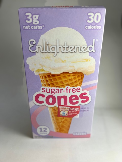 Enlightened Low Carb Sugar free cones