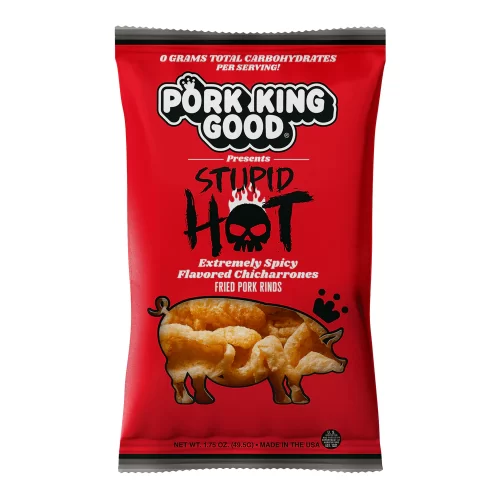 Pork King Good Stupid HOT Pork Rinds 1.75oz